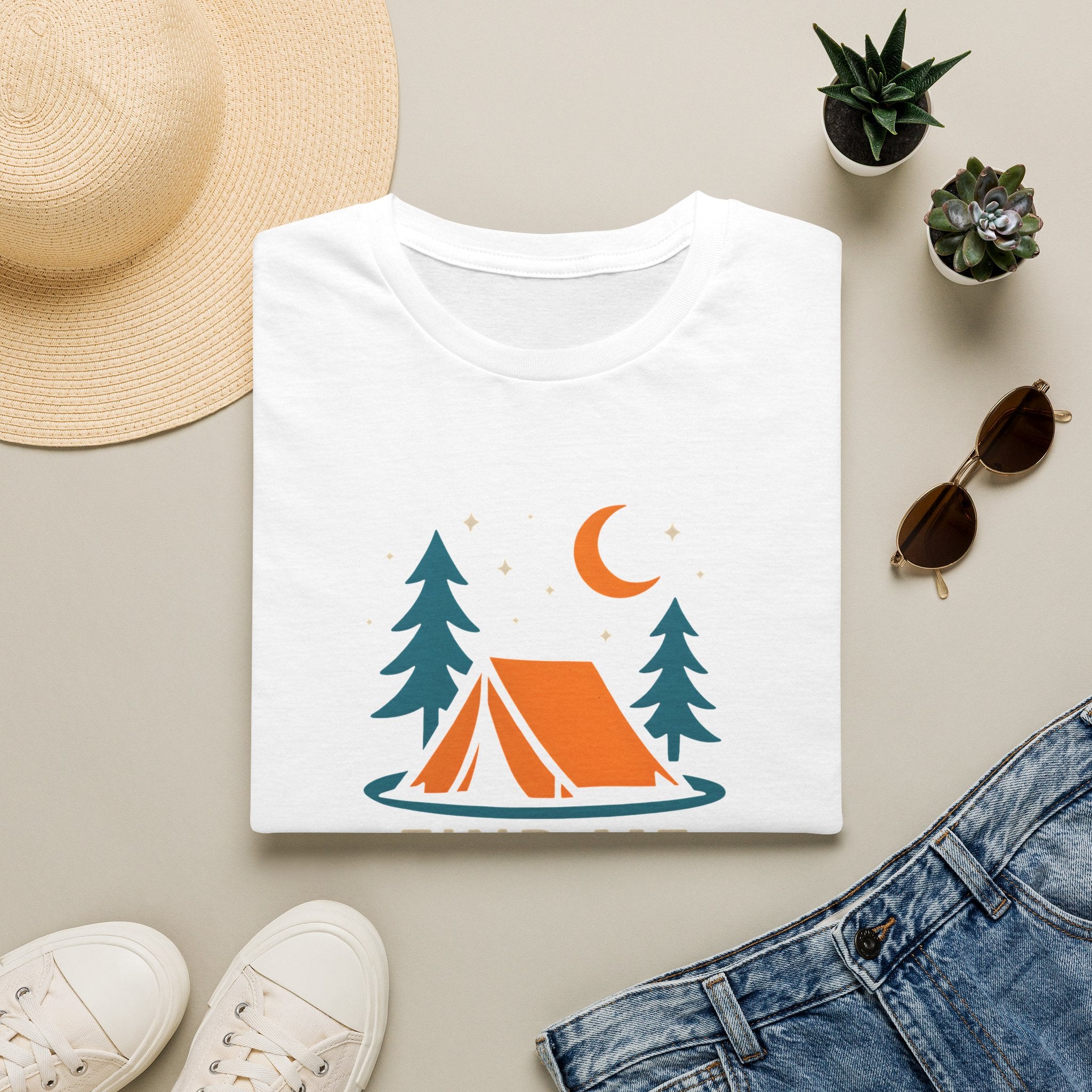 Night Camping Scene T-Shirt
