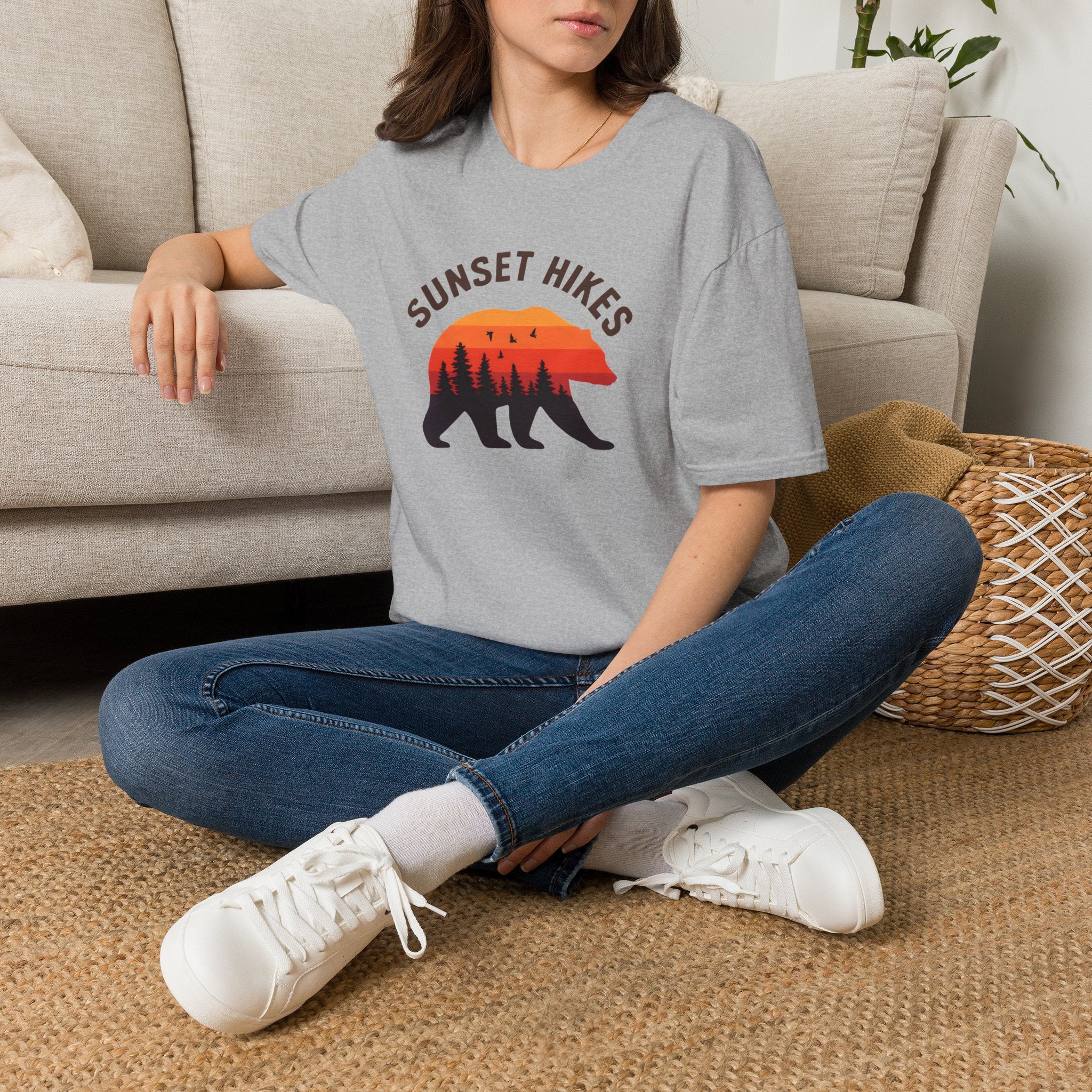 Bear Silhouette at Sunset T-Shirt