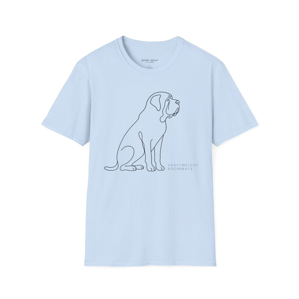 Minimalist Dog Line Art T-Shirt