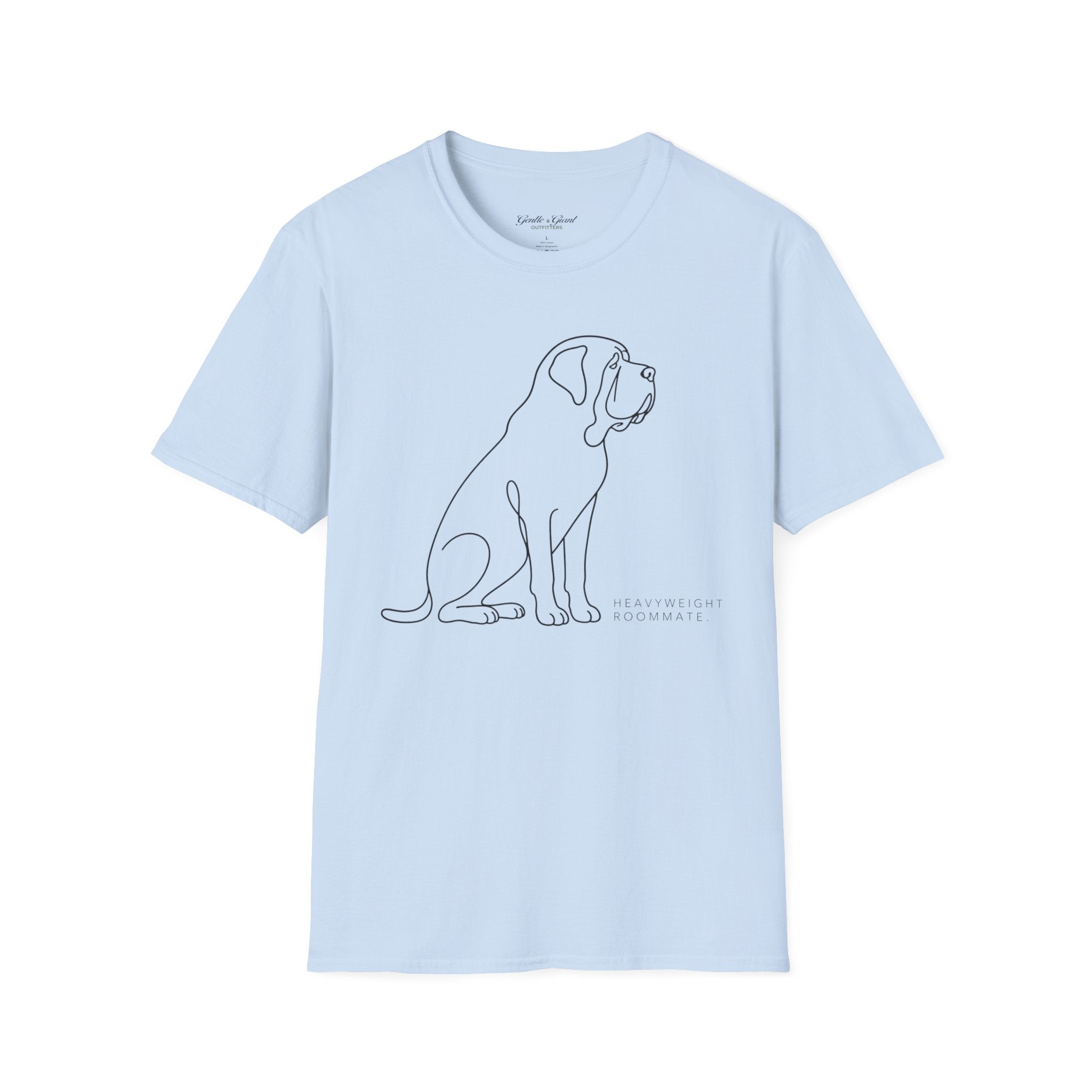 Minimalist Dog Line Art T-Shirt