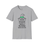 Witch's Big Familiar T-Shirt — Cute Witch Bernese Graphic Tee