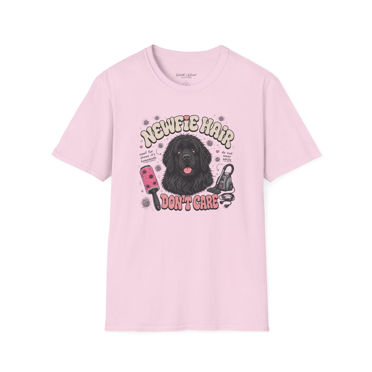 Newfie Hair Don't Care T-Shirt