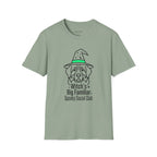 Witch's Big Familiar T-Shirt — Cute Witch Bernese Graphic Tee