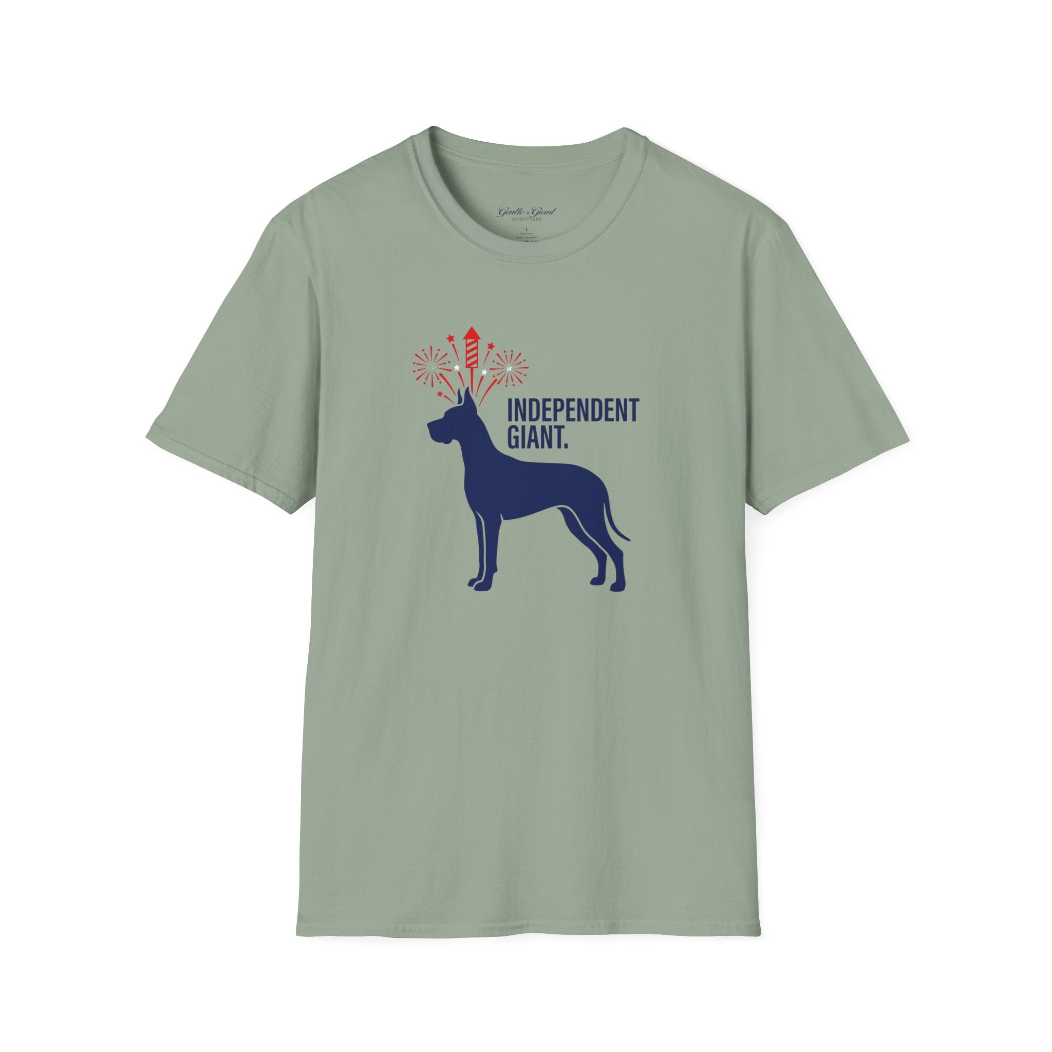 Independent Giant Patriotic Great Dane T-Shirt