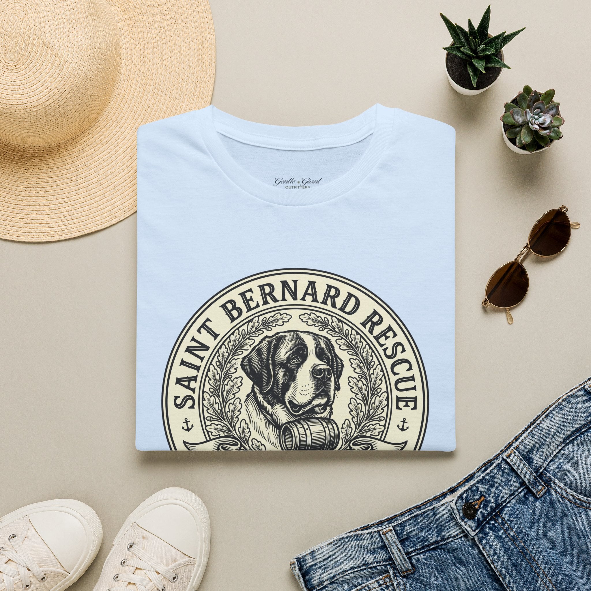 Saint Bernard Rescue T-Shirt — Vintage Heritage Dog Rescue Tee