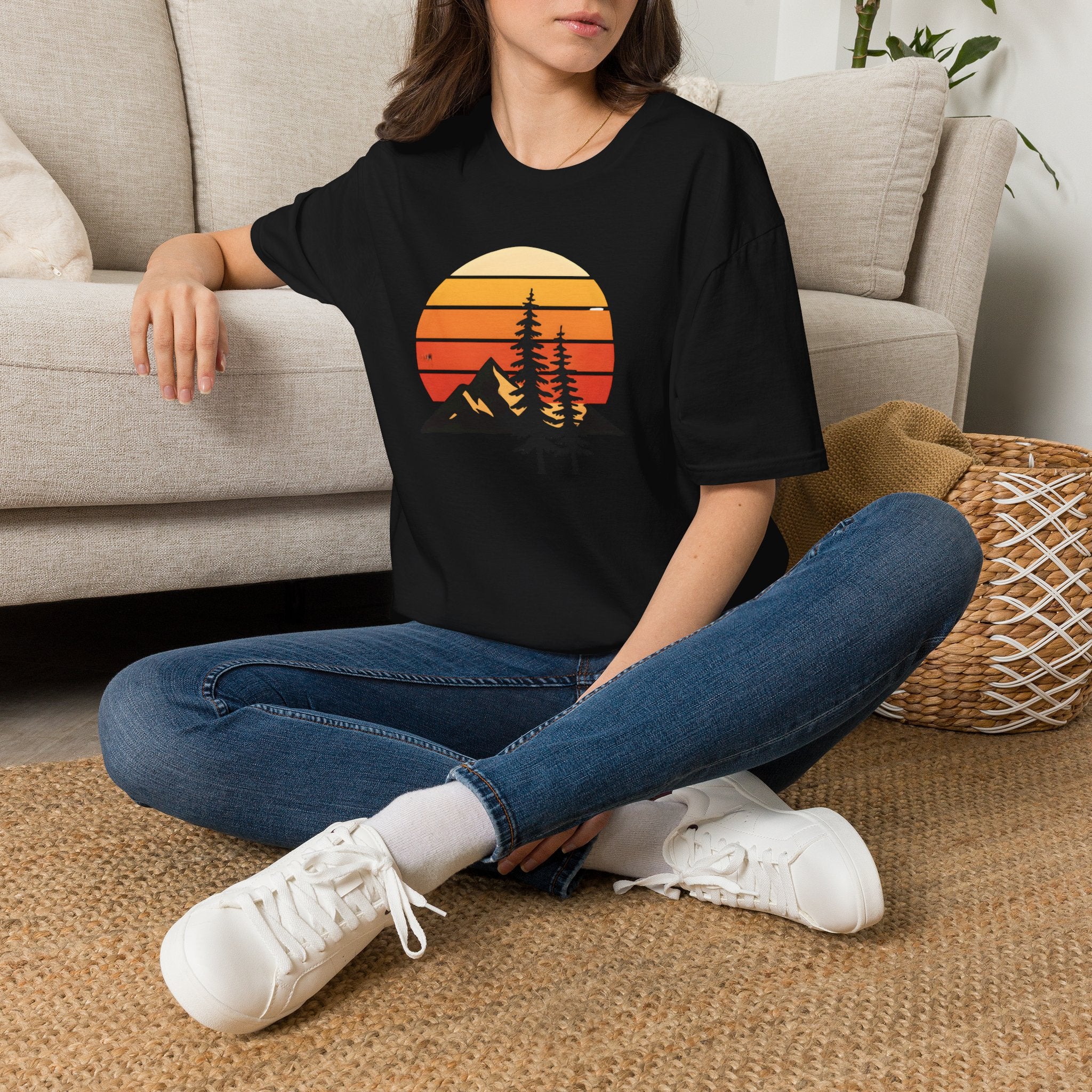 Sunset Over Mountains T-Shirt