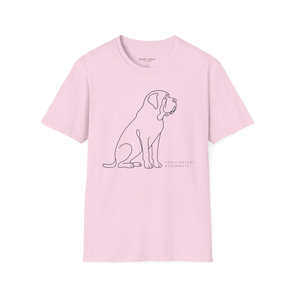 Minimalist Dog Line Art T-Shirt