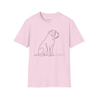 Minimalist Dog Line Art T-Shirt