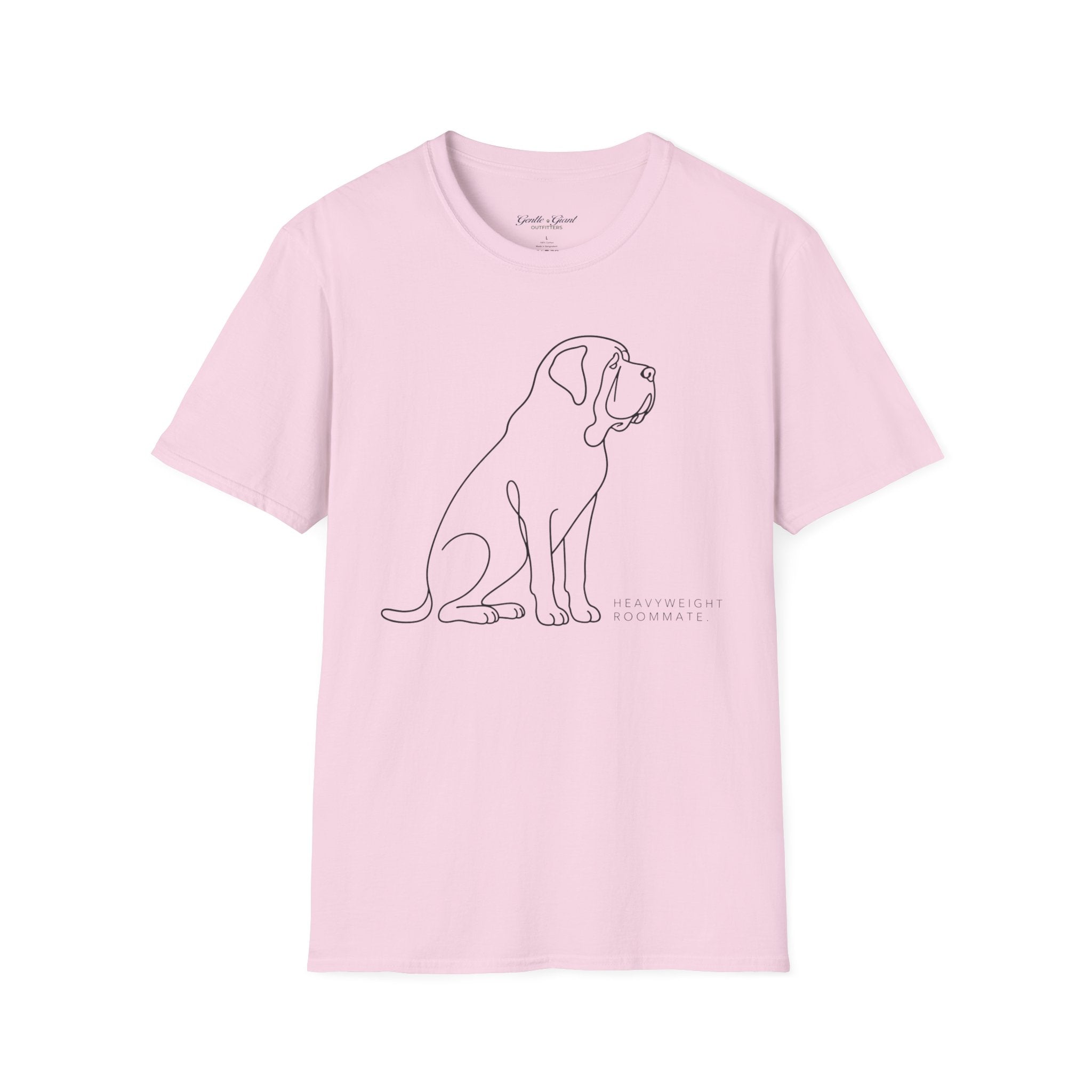 Minimalist Dog Line Art T-Shirt