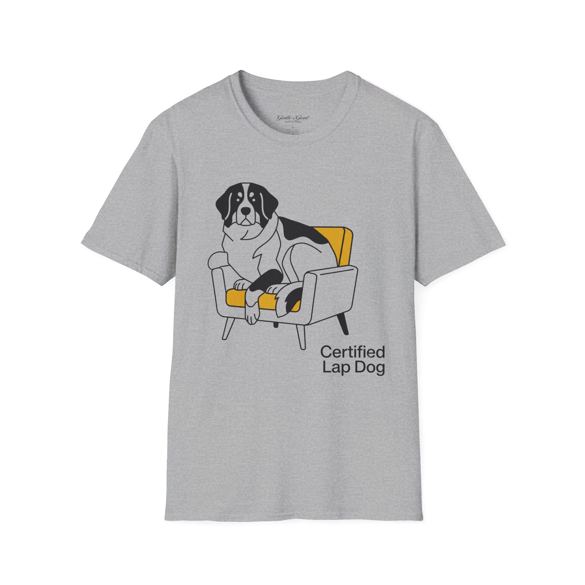 Saint Bernard ‘Certified Lap Dog’ T‑Shirt