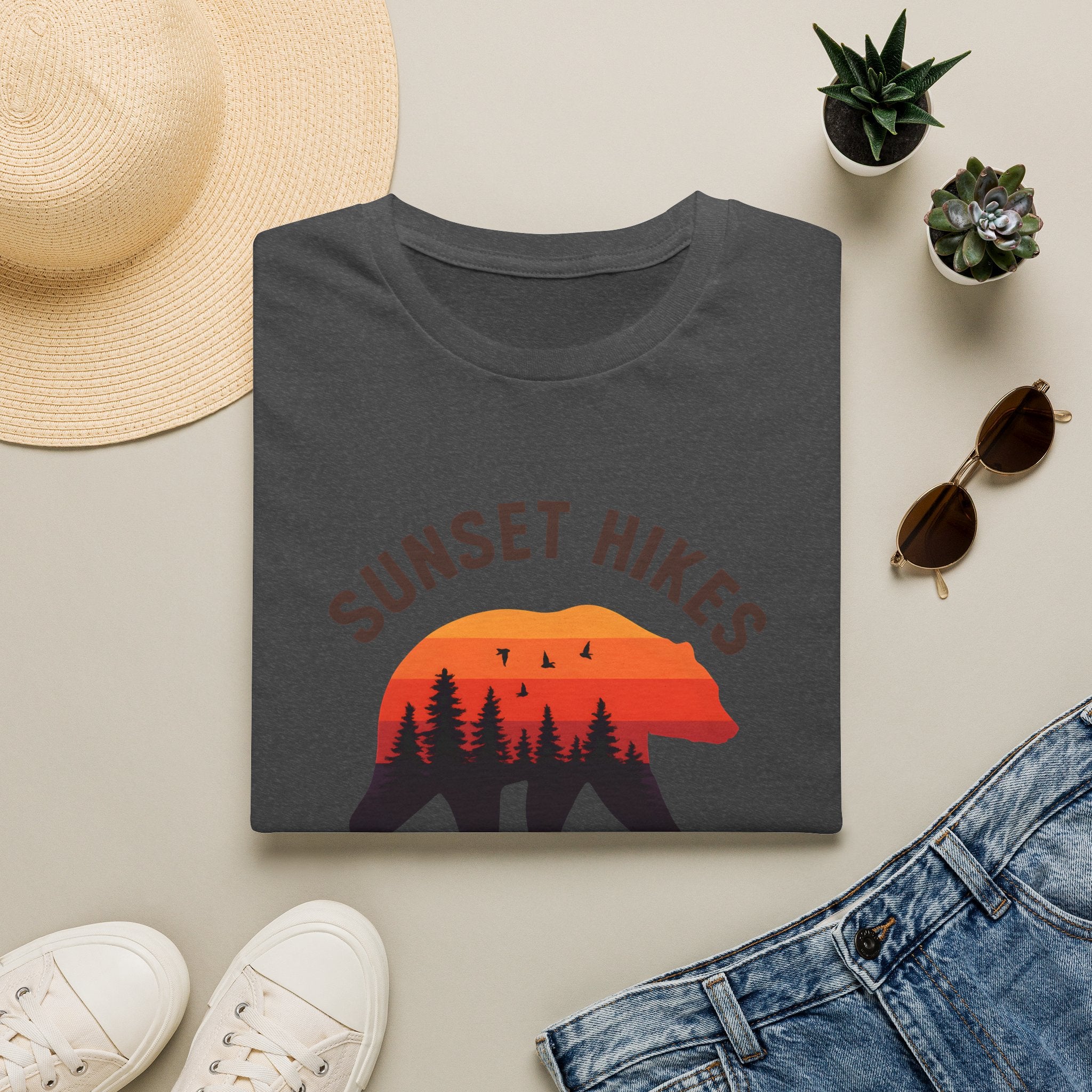 Bear Silhouette at Sunset T-Shirt