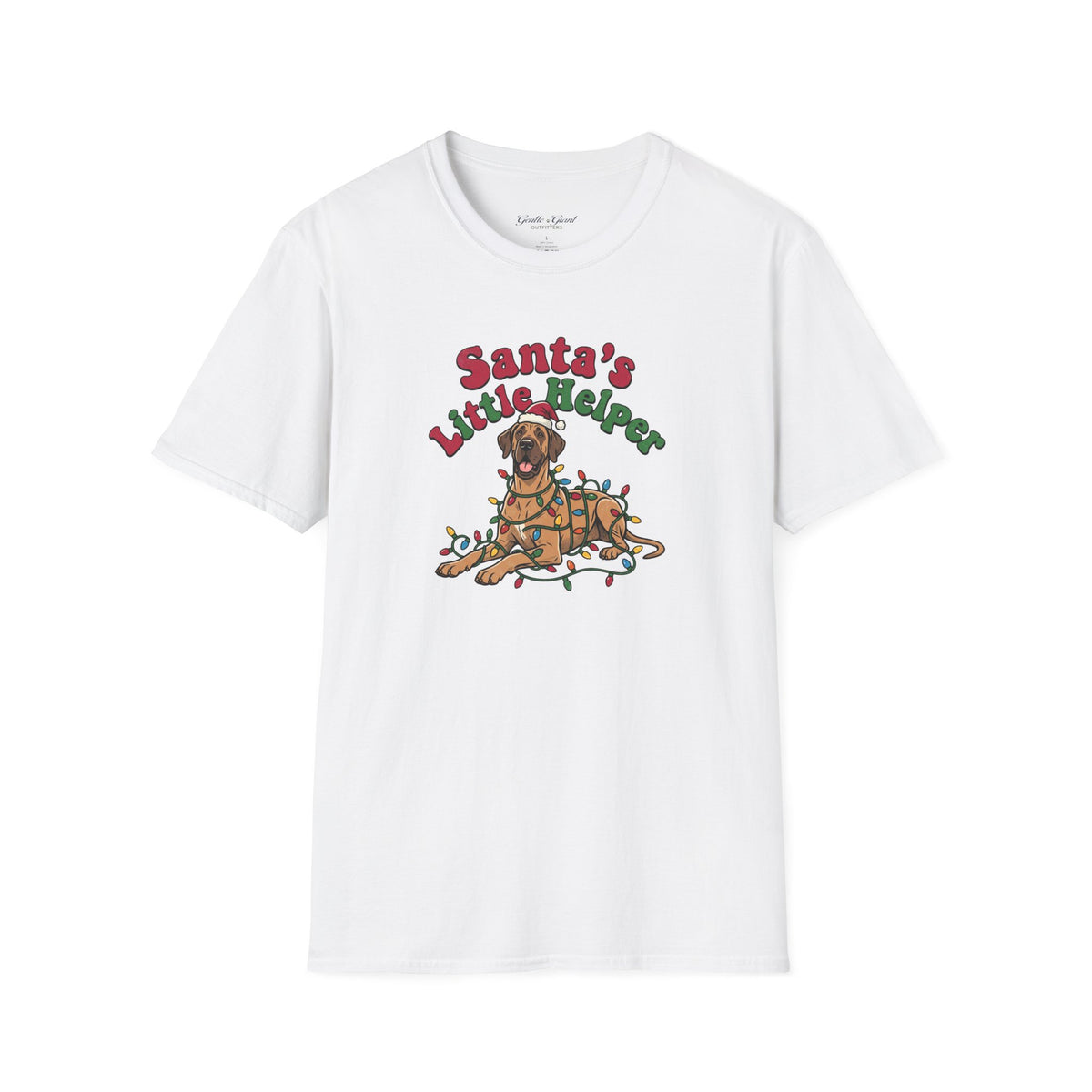 Santa's Little Helper Great Dane T-Shirt