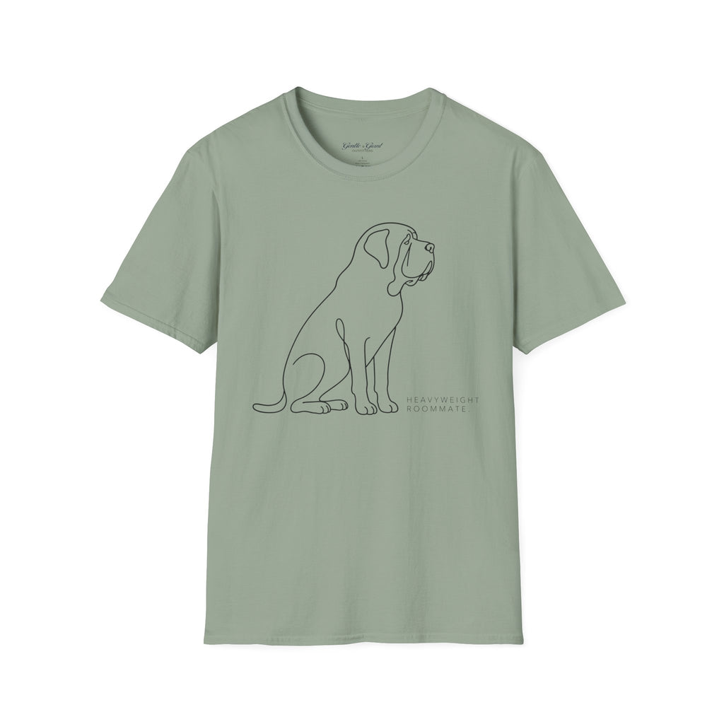 Minimalist Dog Line Art T-Shirt
