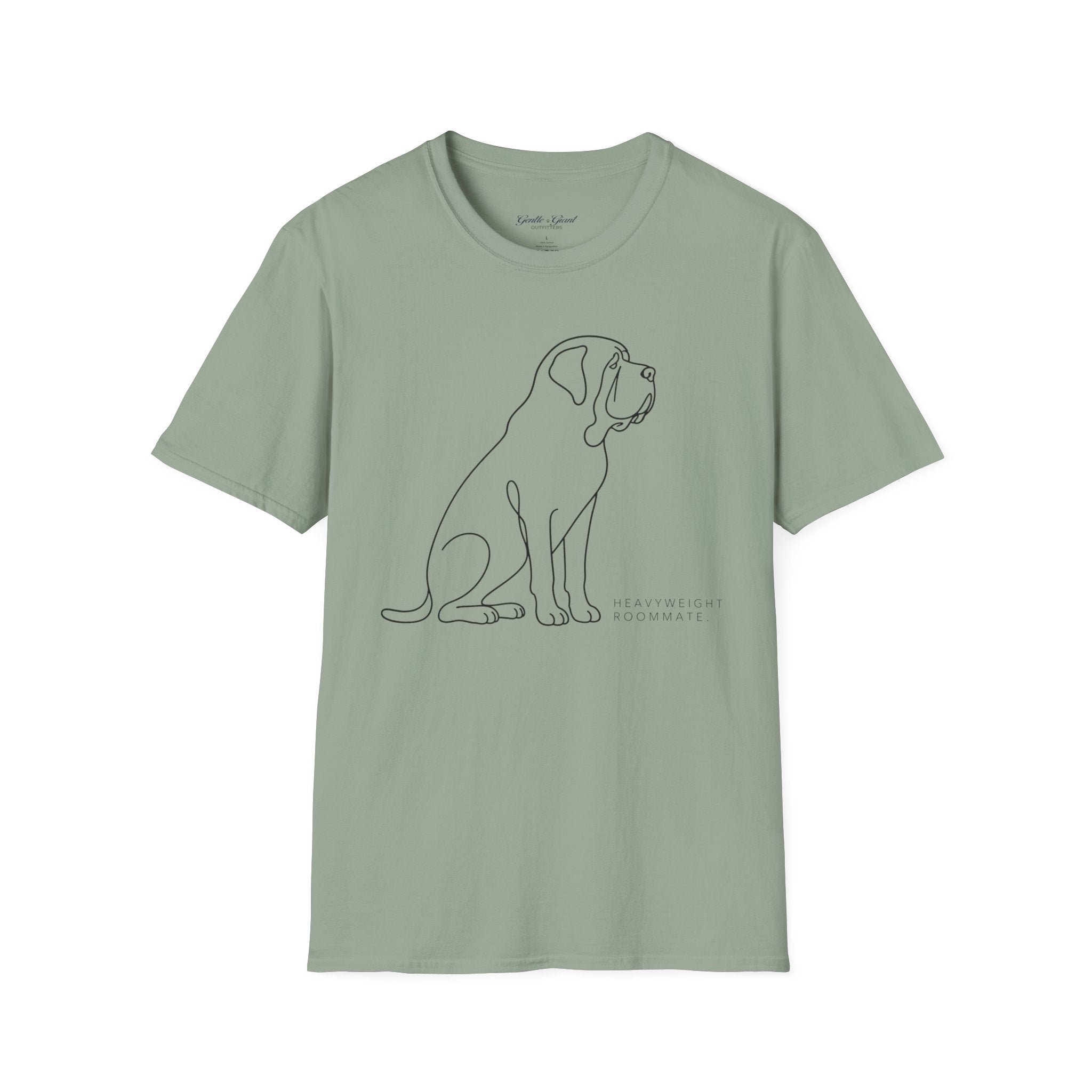 Minimalist Dog Line Art T-Shirt