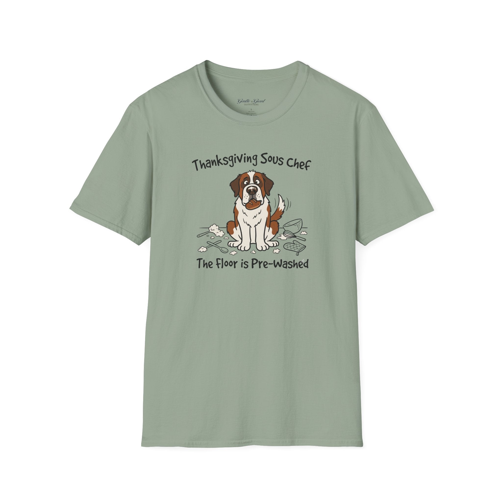 Thanksgiving Sous Chef Saint Bernard T-Shirt