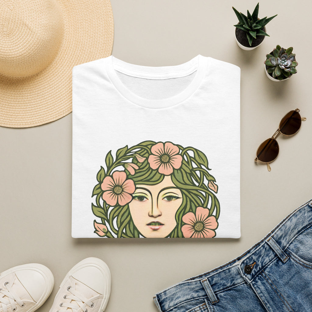 Floral Crown Portrait T-Shirt