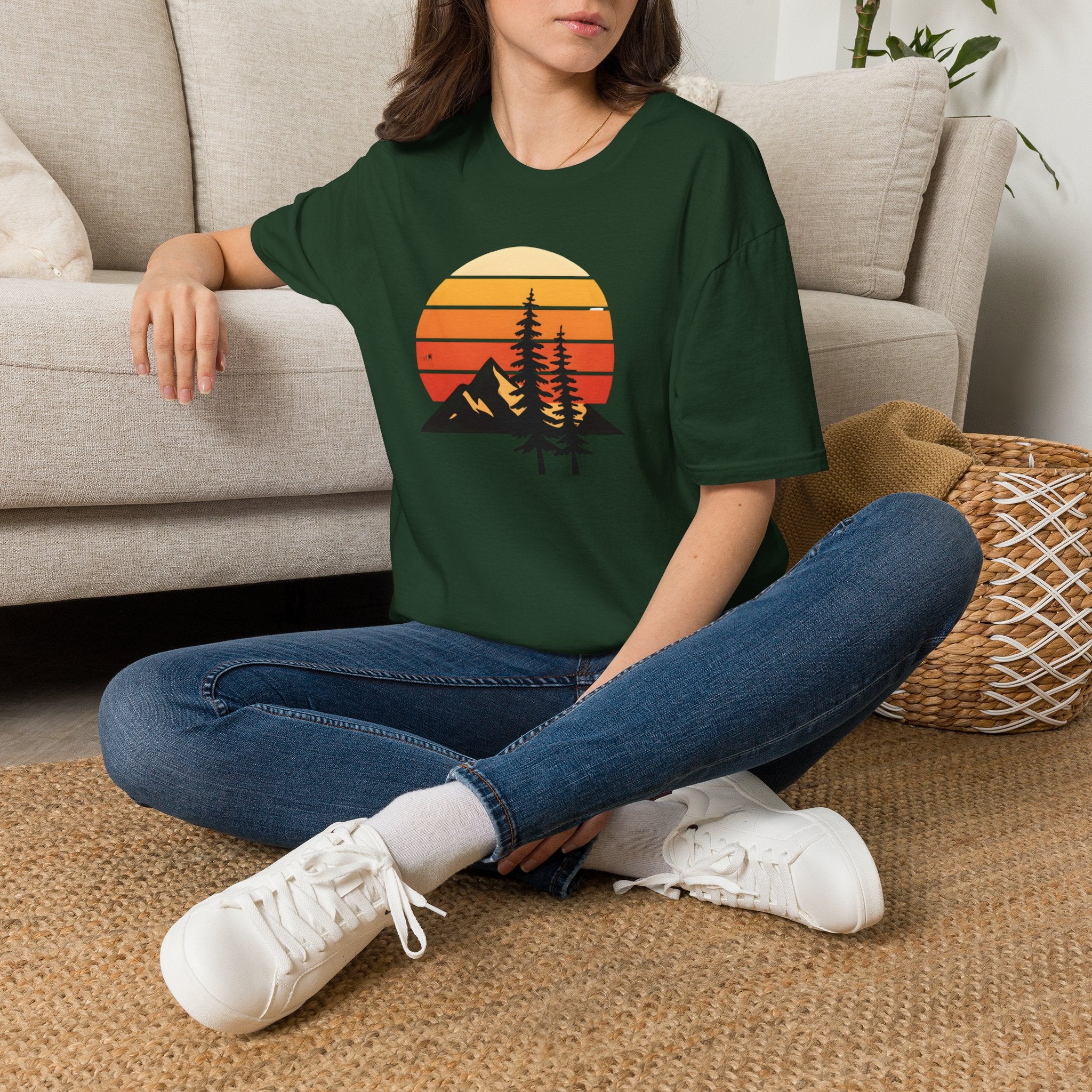 Sunset Over Mountains T-Shirt