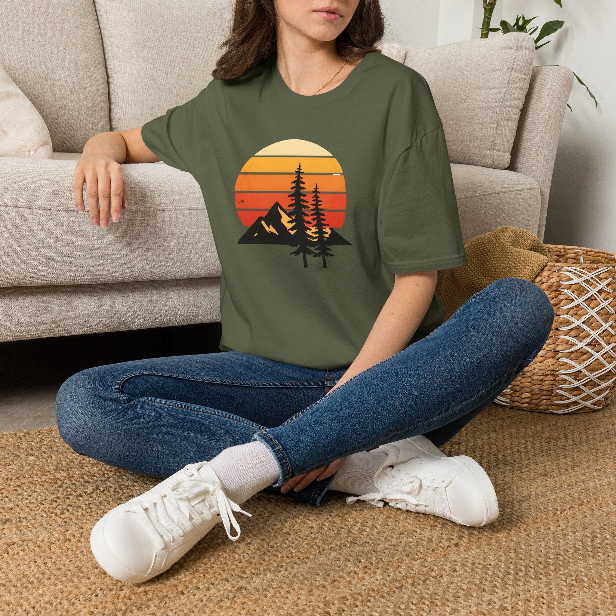 Sunset Over Mountains T-Shirt