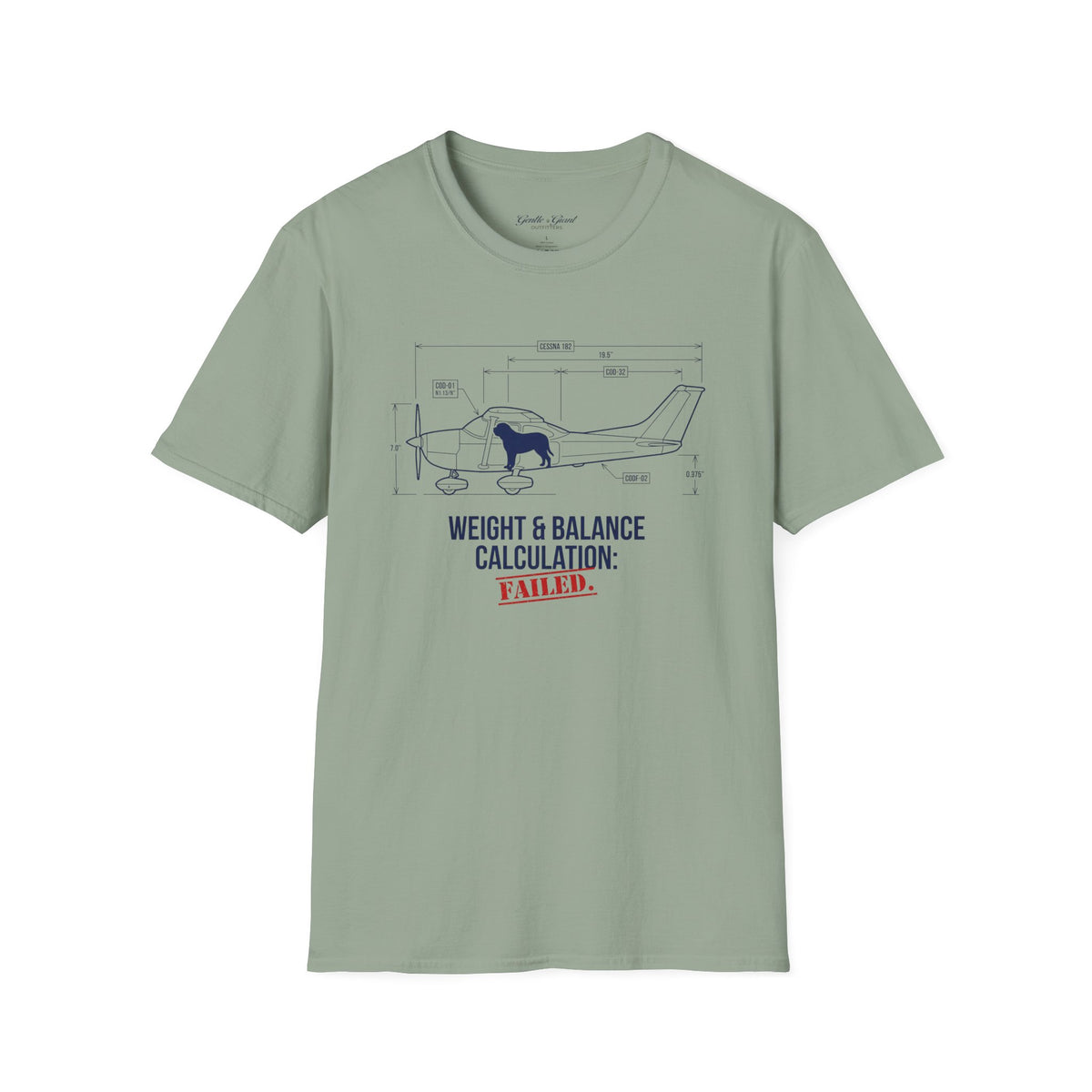 Weight & Balance Flying Dog Pilot T‑Shirt