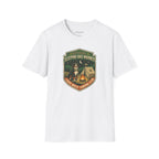 "Official Sleeping Bag Warmer" Dog Campfire Graphic Tee
