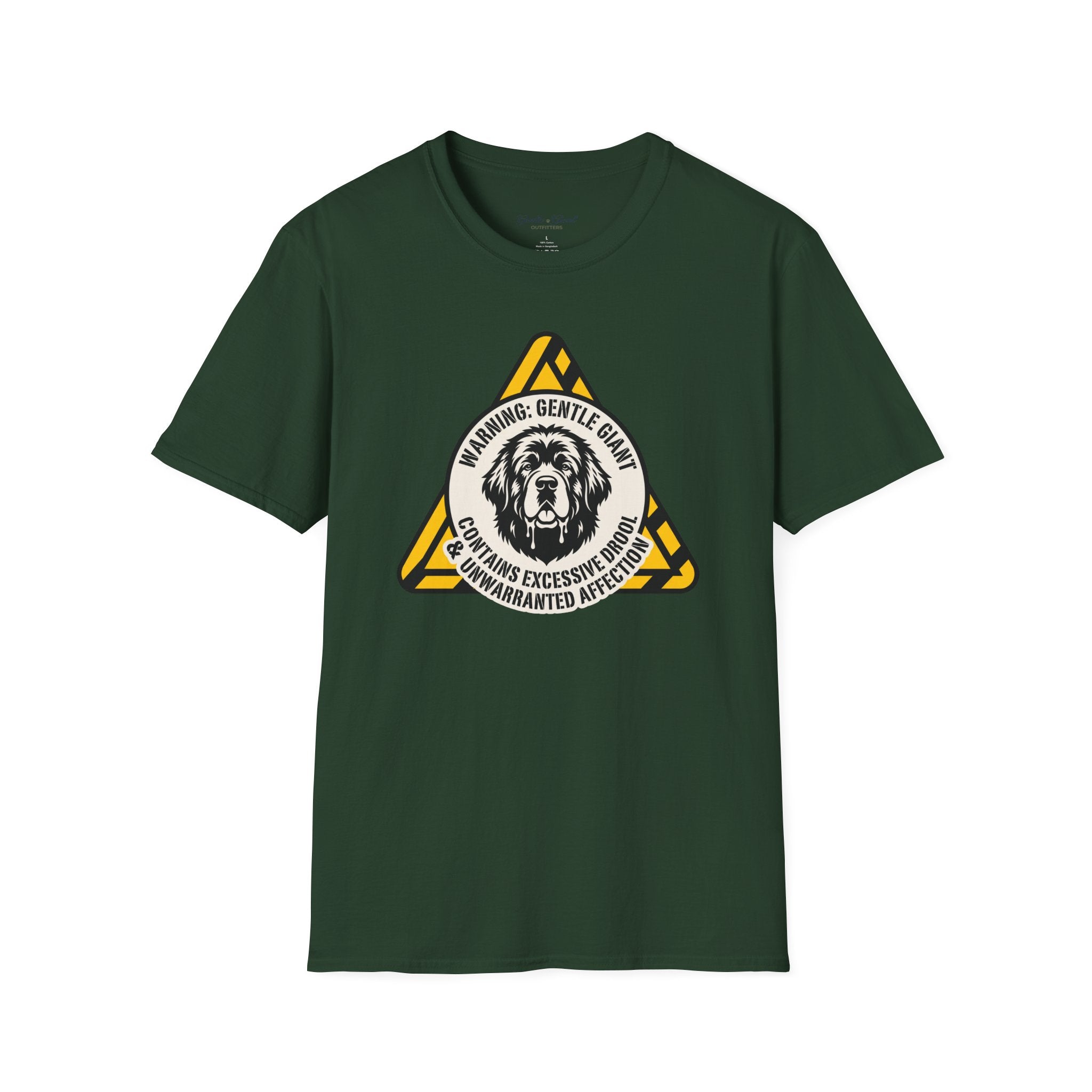 Warning: Gentle Giant Newfoundland Dog T-Shirt
