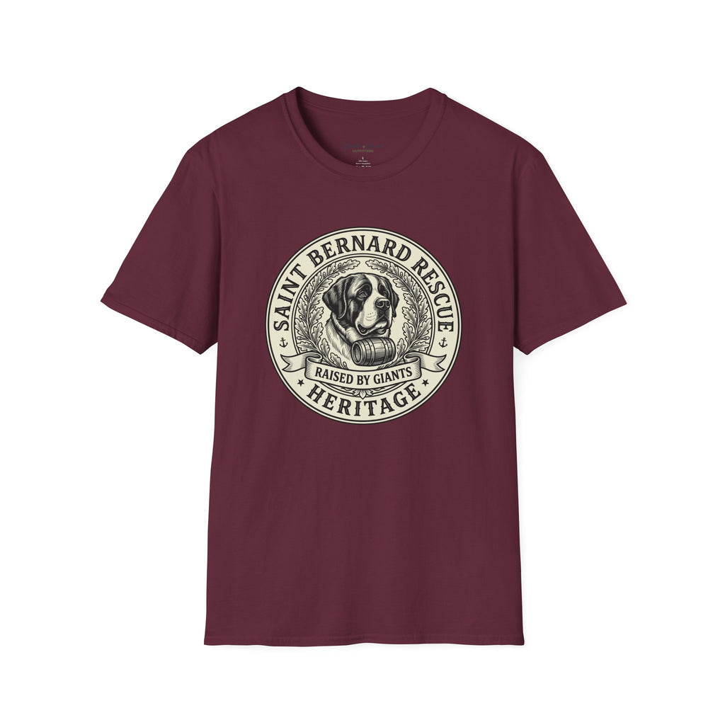 Saint Bernard Rescue T-Shirt — Vintage Heritage Dog Rescue Tee