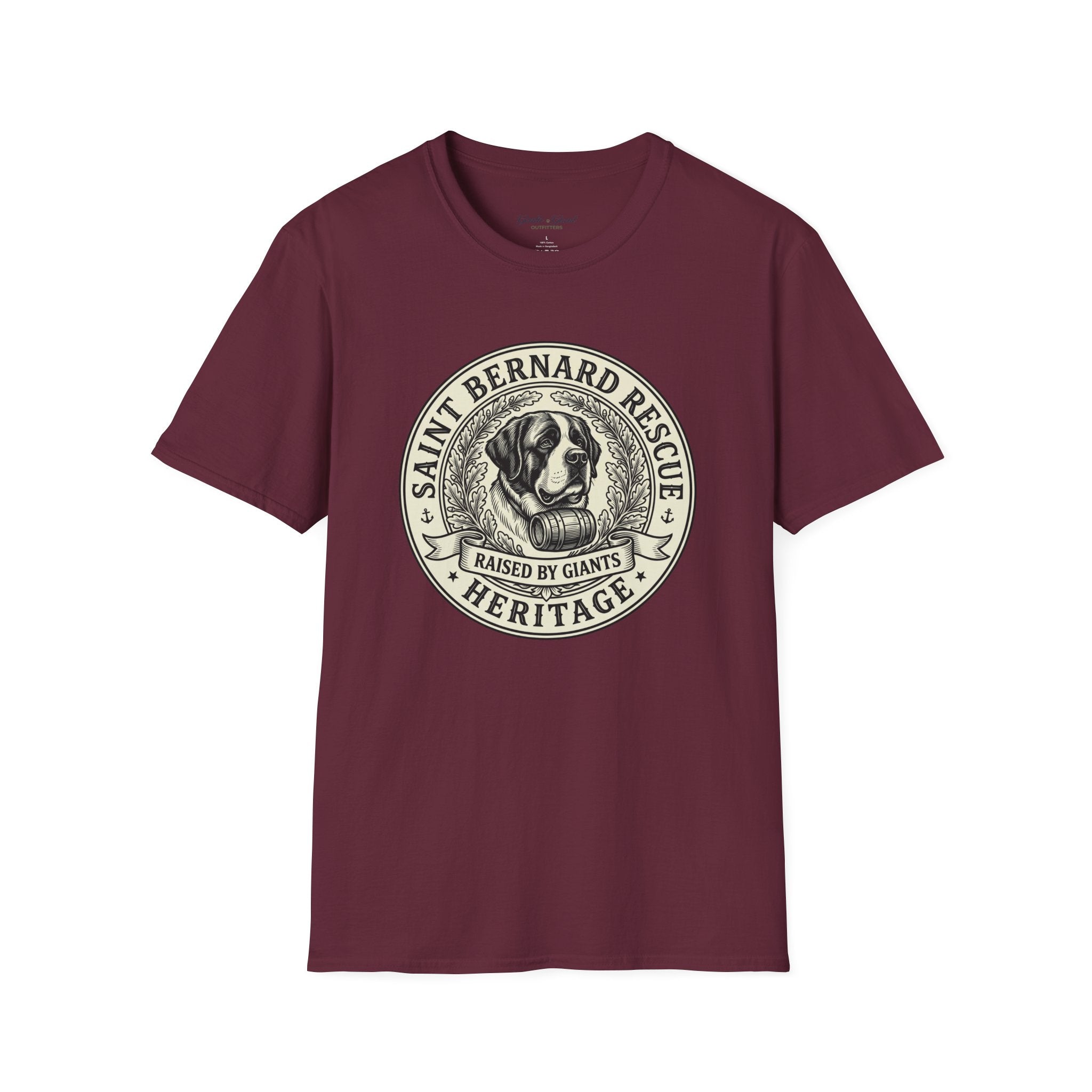 Saint Bernard Rescue T-Shirt — Vintage Heritage Dog Rescue Tee