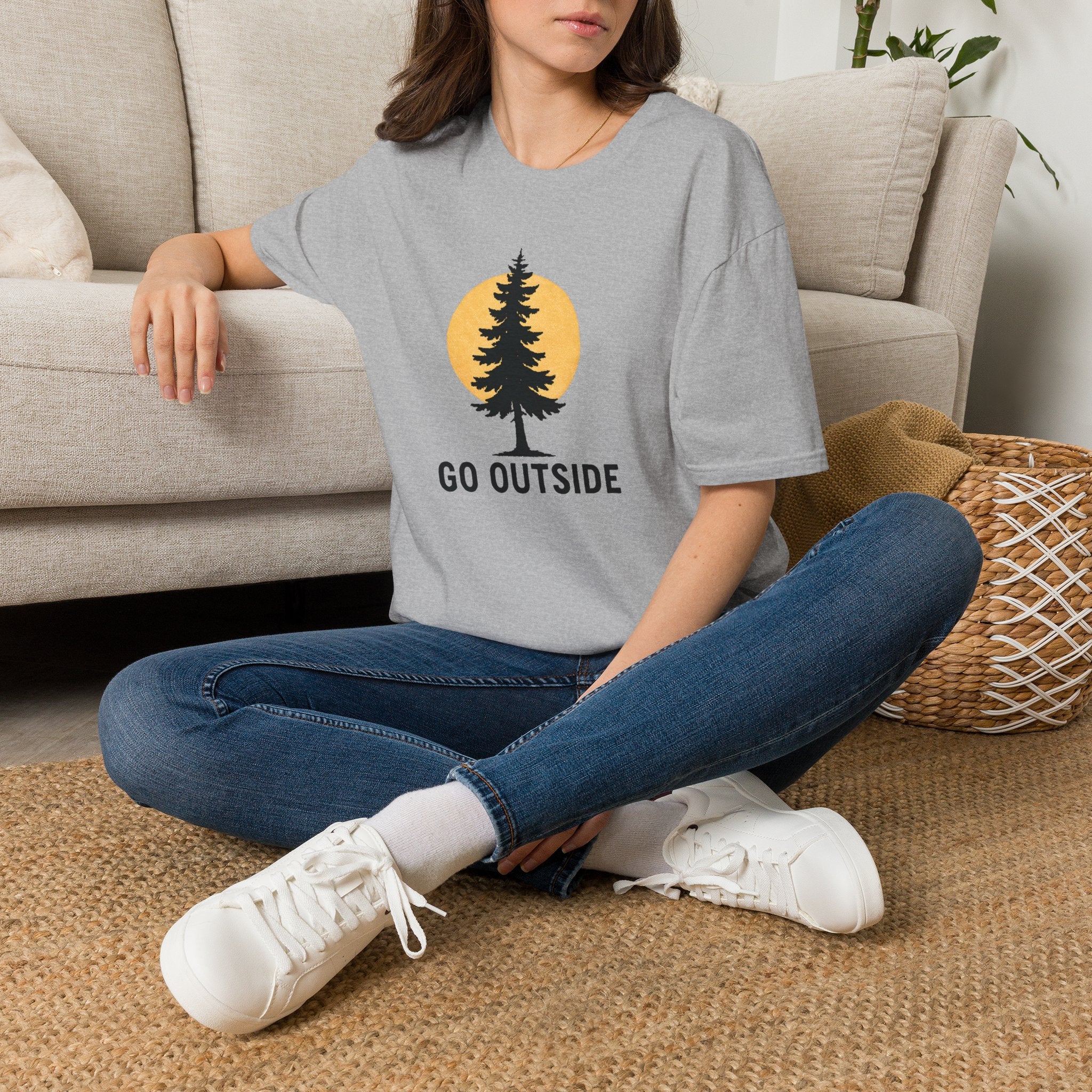 Pine Tree Silhouette Sunset T-Shirt