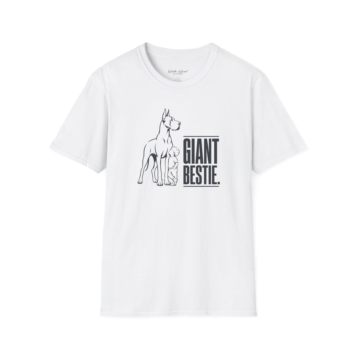 Giant Bestie Great Dane & Small Child T‑Shirt