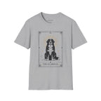 Tarot Dog T-Shirt — “The Guardian” Bernese Mountain Card Tee