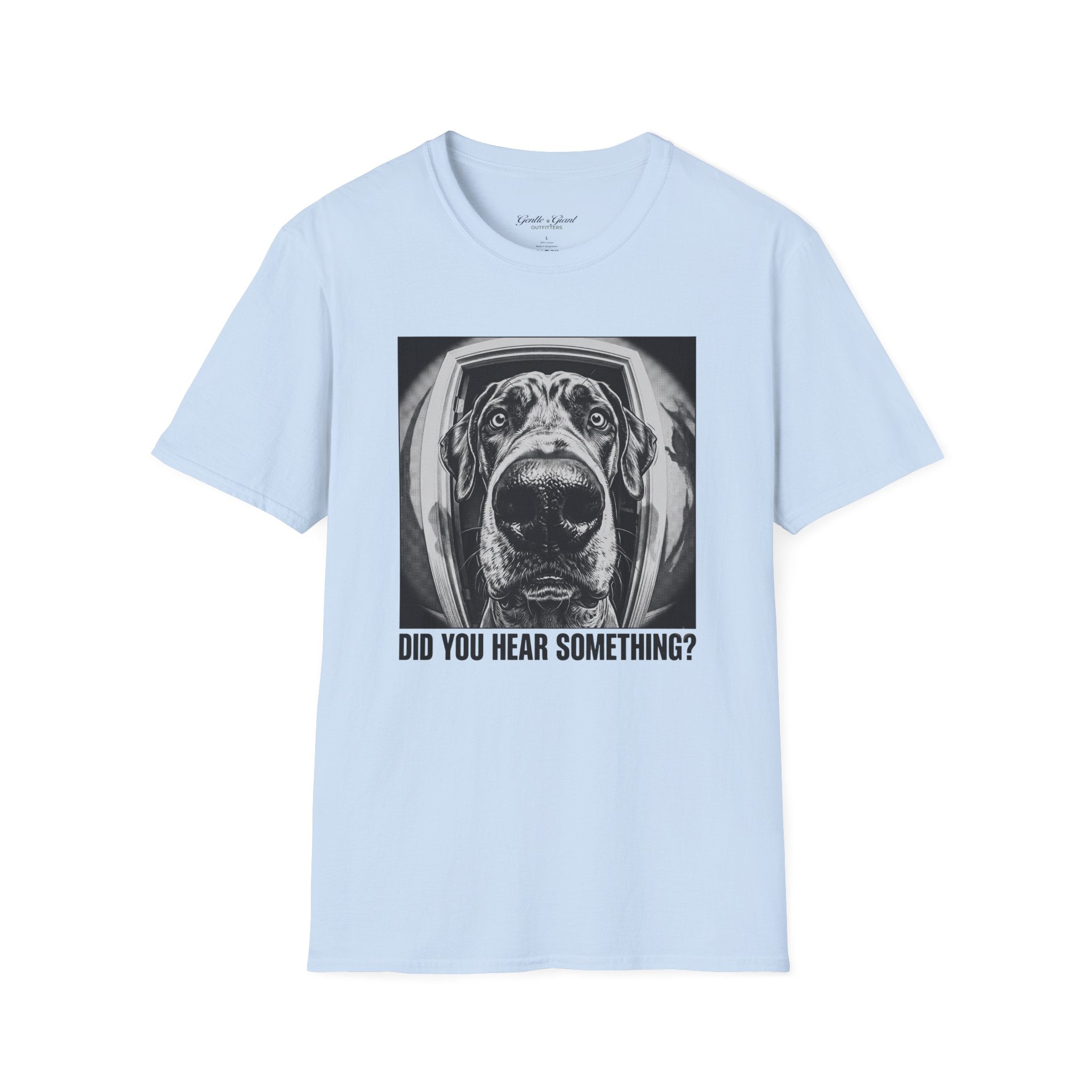 Dog Astronaut T‑Shirt — 'Did You Hear Something?' Funny Space Pup Tee