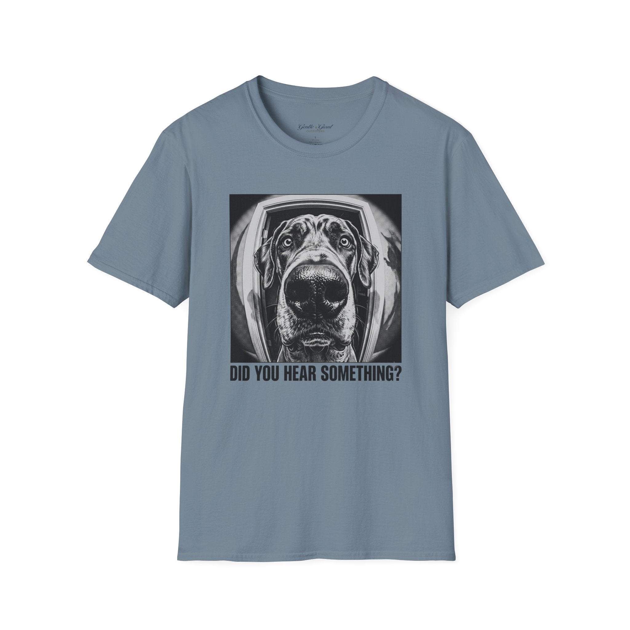 Dog Astronaut T‑Shirt — 'Did You Hear Something?' Funny Space Pup Tee
