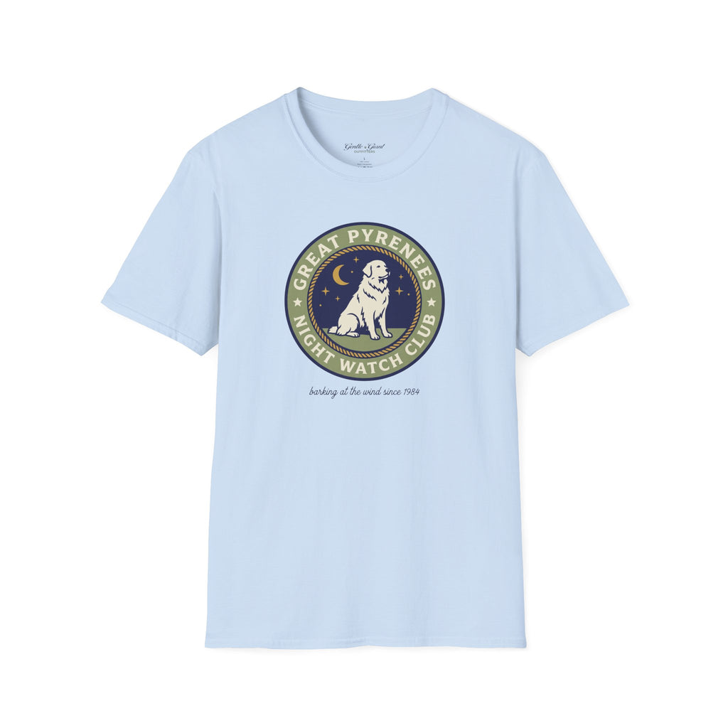 Great Pyrenees Night Watch Club T-Shirt