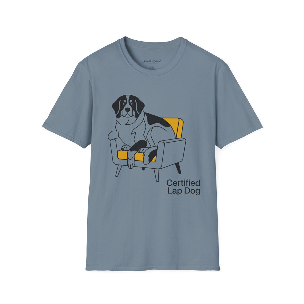Saint Bernard ‘Certified Lap Dog’ T‑Shirt