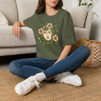 Floral Crown Portrait T-Shirt