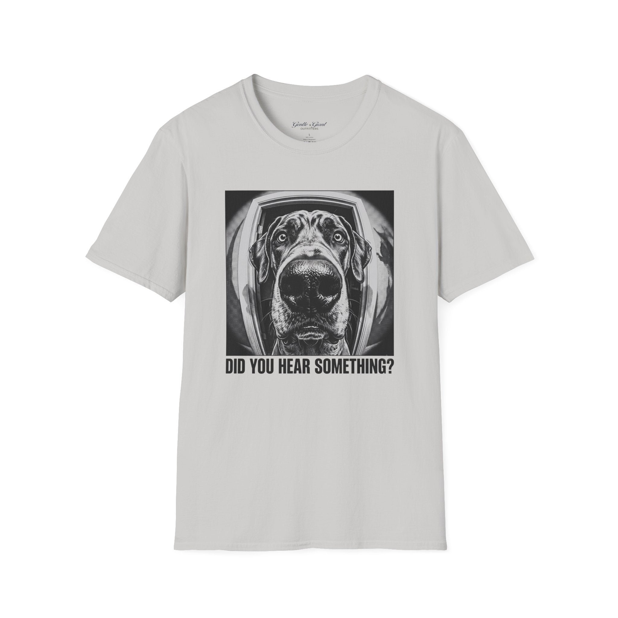 Dog Astronaut T‑Shirt — 'Did You Hear Something?' Funny Space Pup Tee