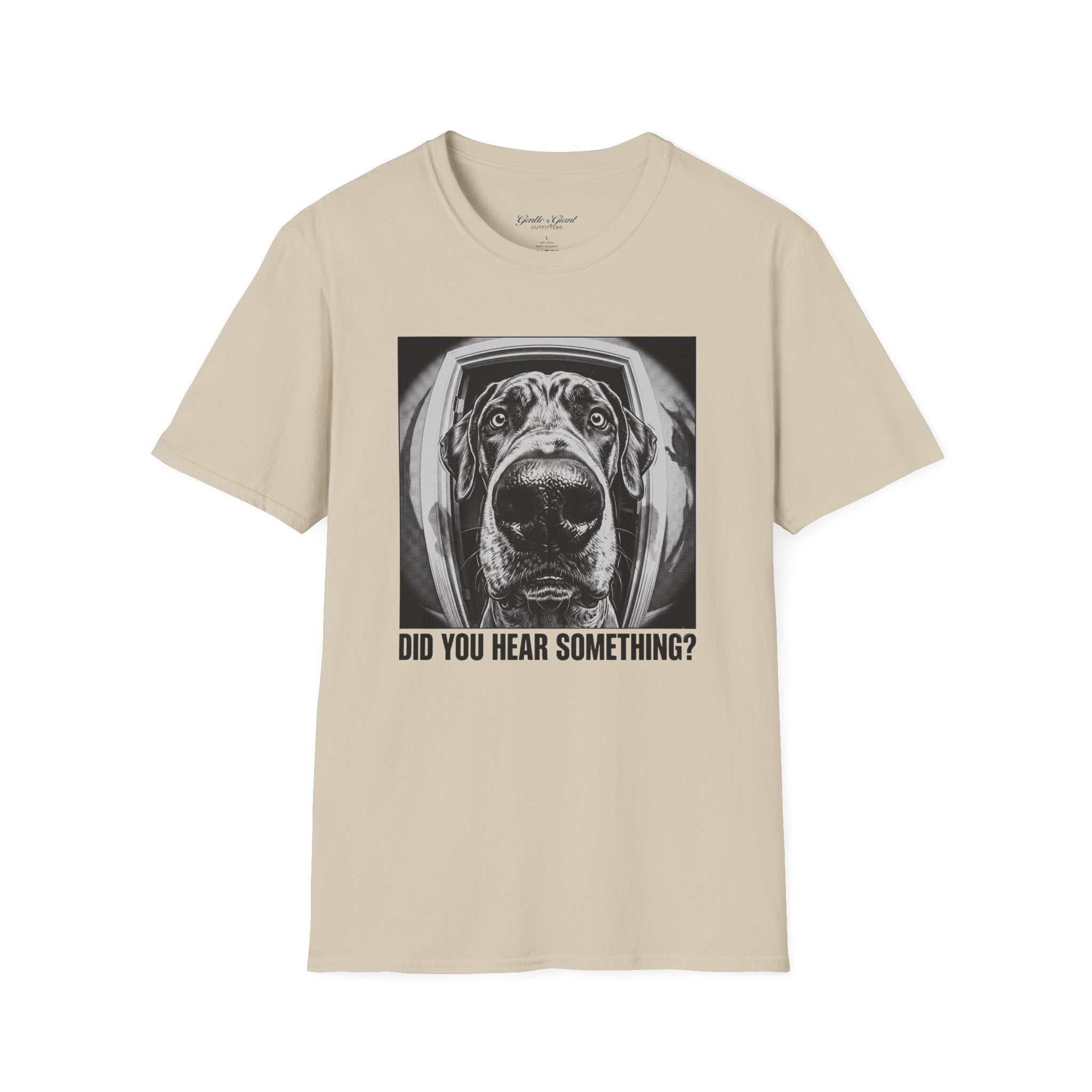 Dog Astronaut T‑Shirt — 'Did You Hear Something?' Funny Space Pup Tee