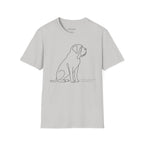 Minimalist Dog Line Art T-Shirt