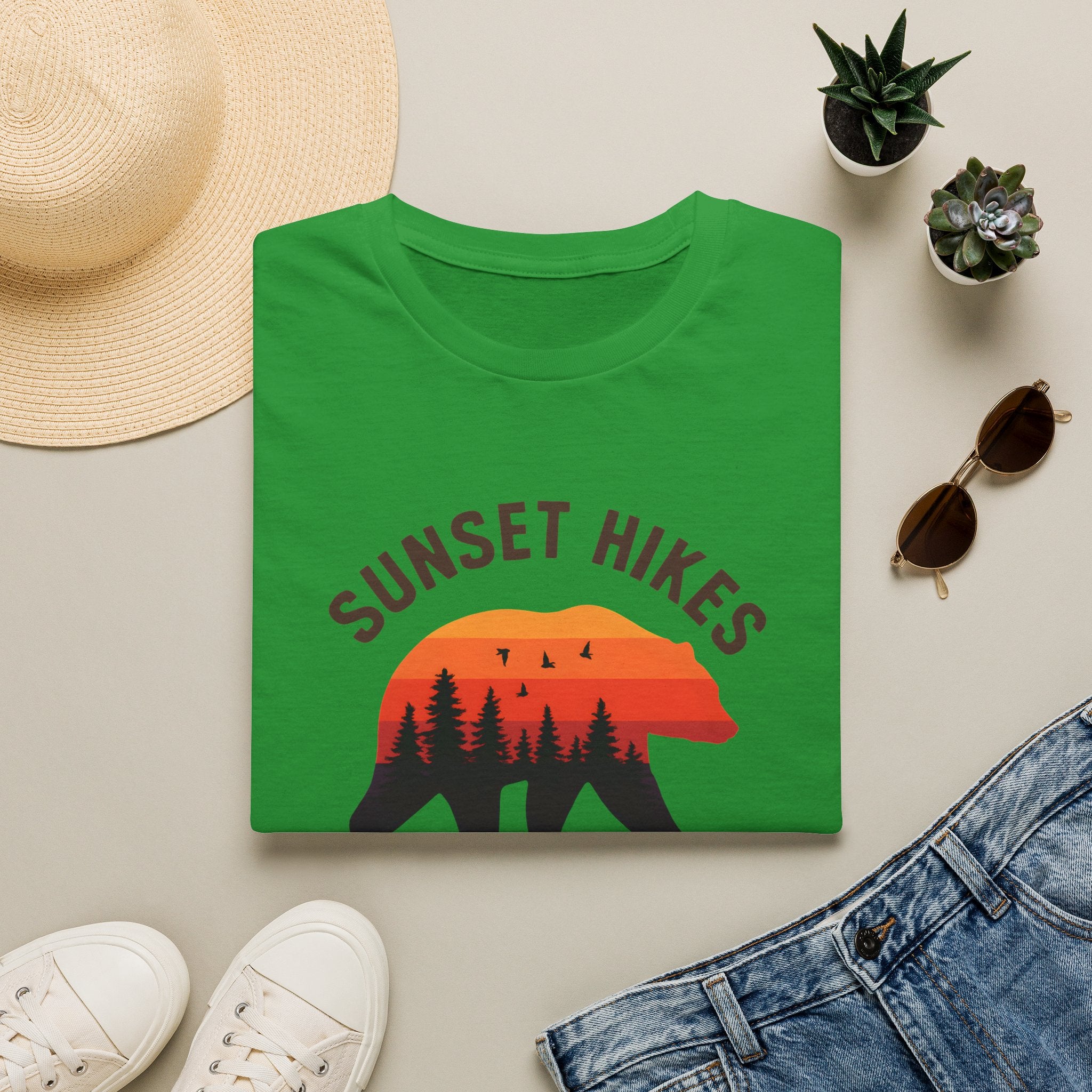Bear Silhouette at Sunset T-Shirt