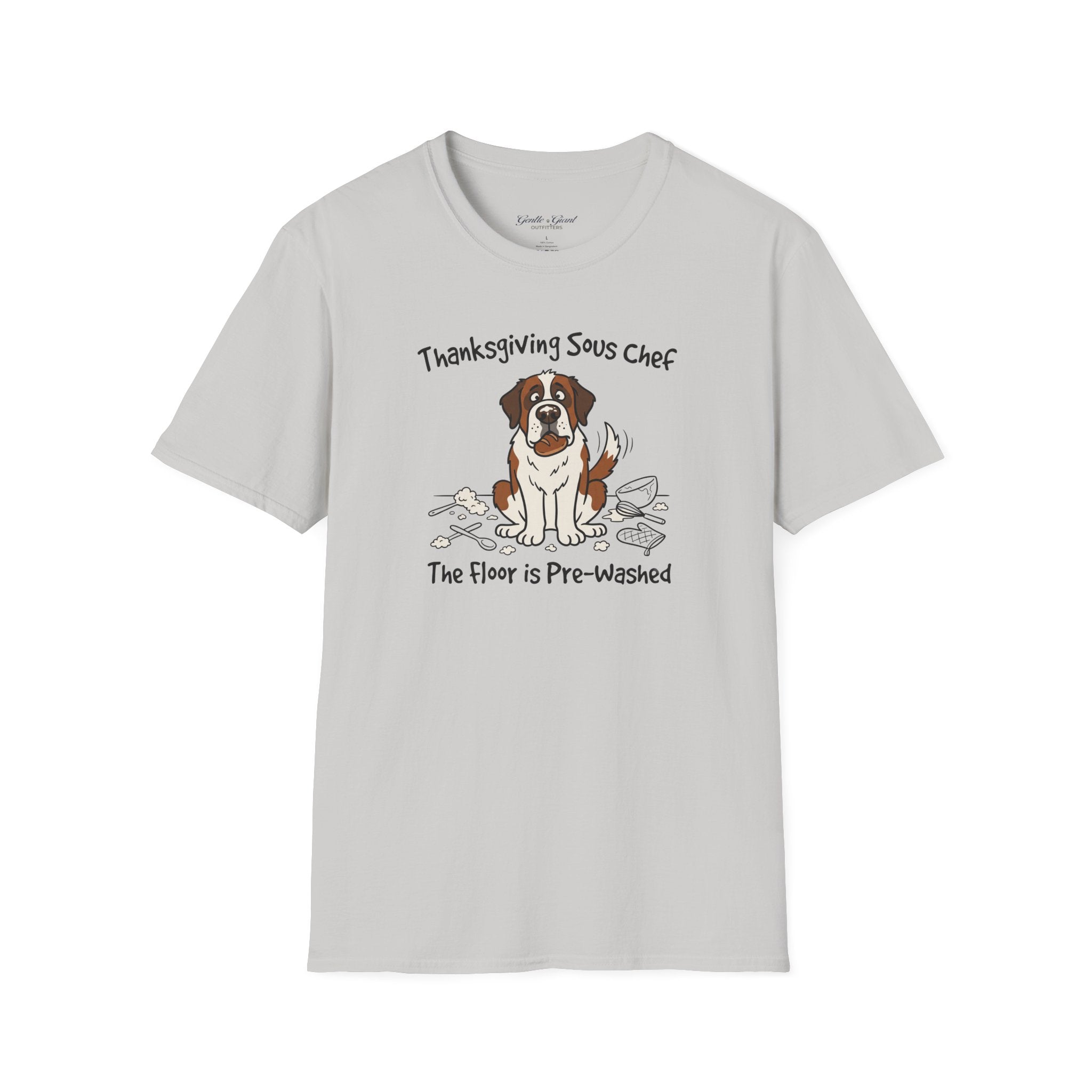 Thanksgiving Sous Chef Saint Bernard T-Shirt