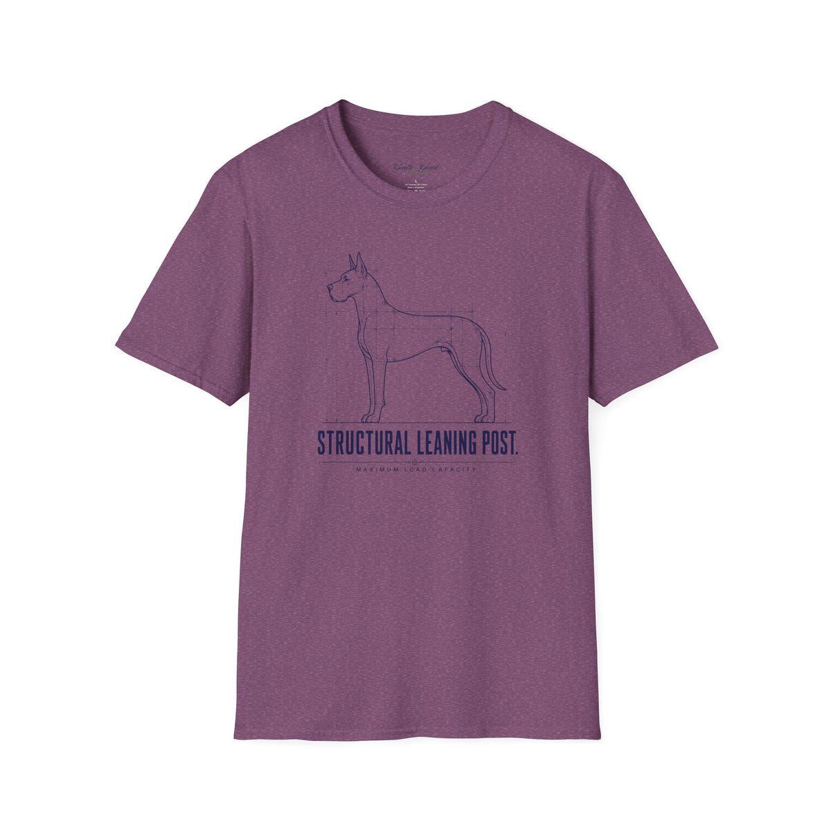 Blueprint Great Dane T-Shirt — 'Structural Leaning Post'