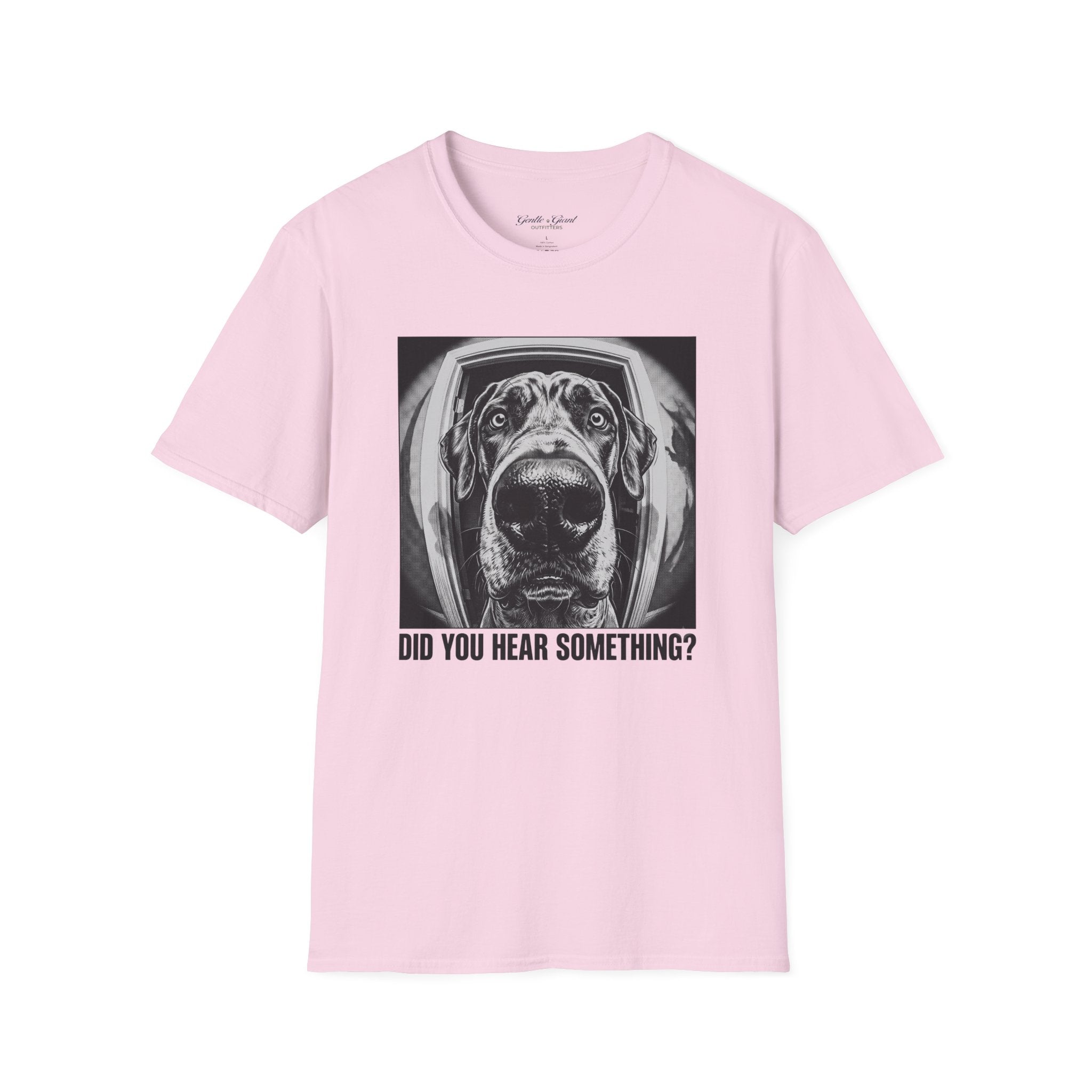 Dog Astronaut T‑Shirt — 'Did You Hear Something?' Funny Space Pup Tee