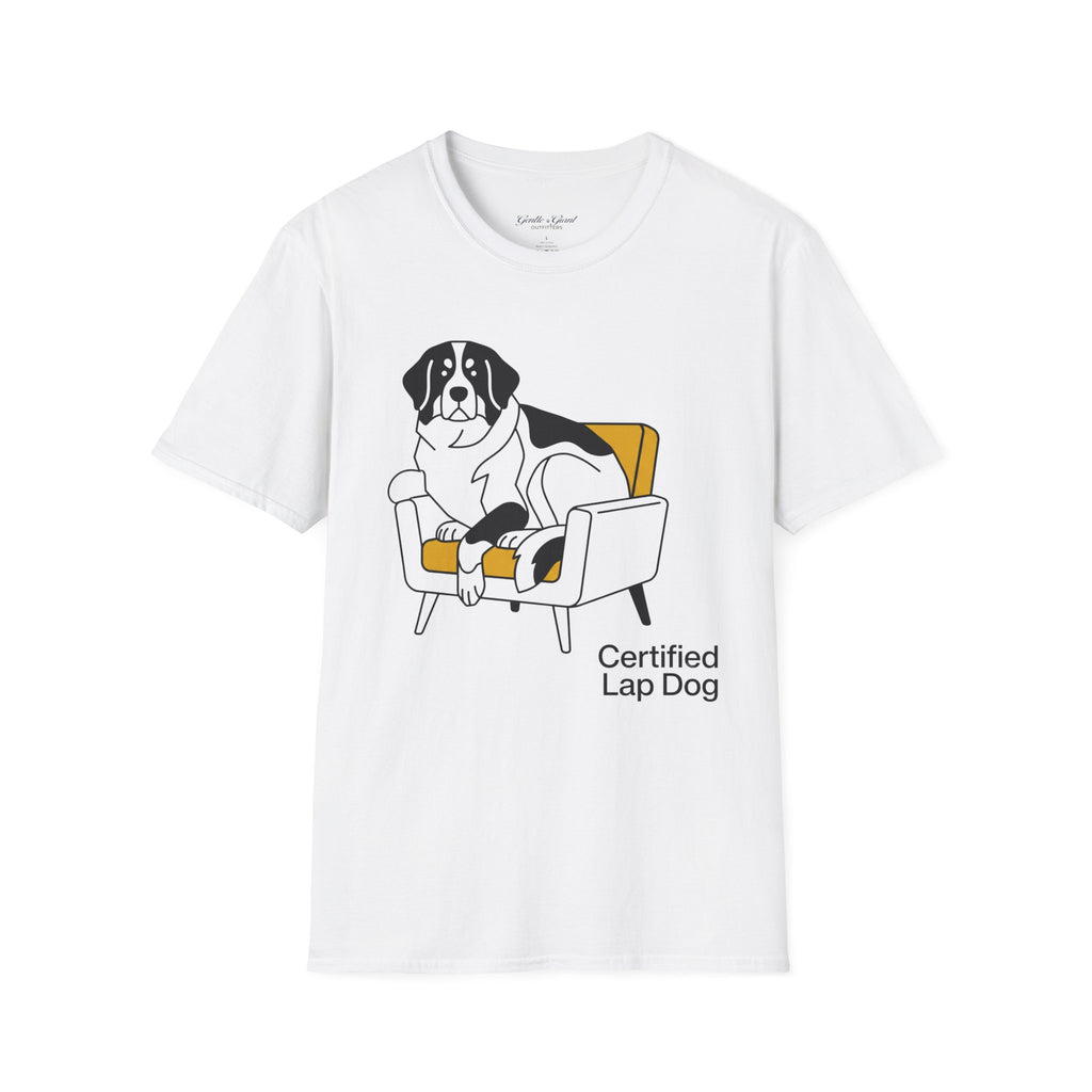 Saint Bernard ‘Certified Lap Dog’ T‑Shirt