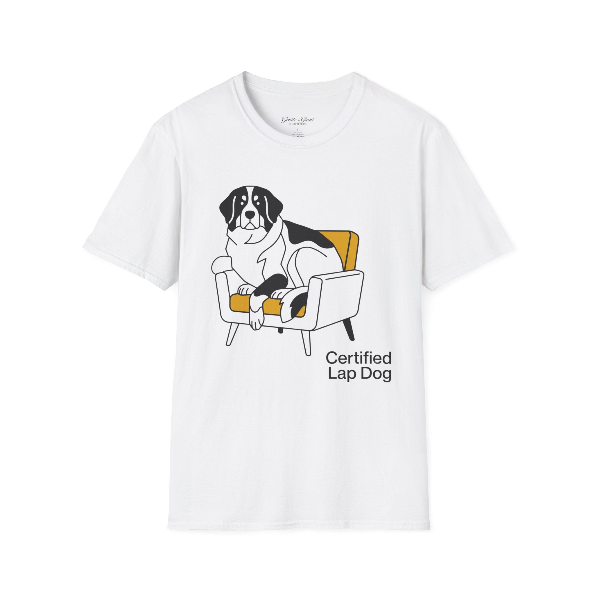 Saint Bernard ‘Certified Lap Dog’ T‑Shirt