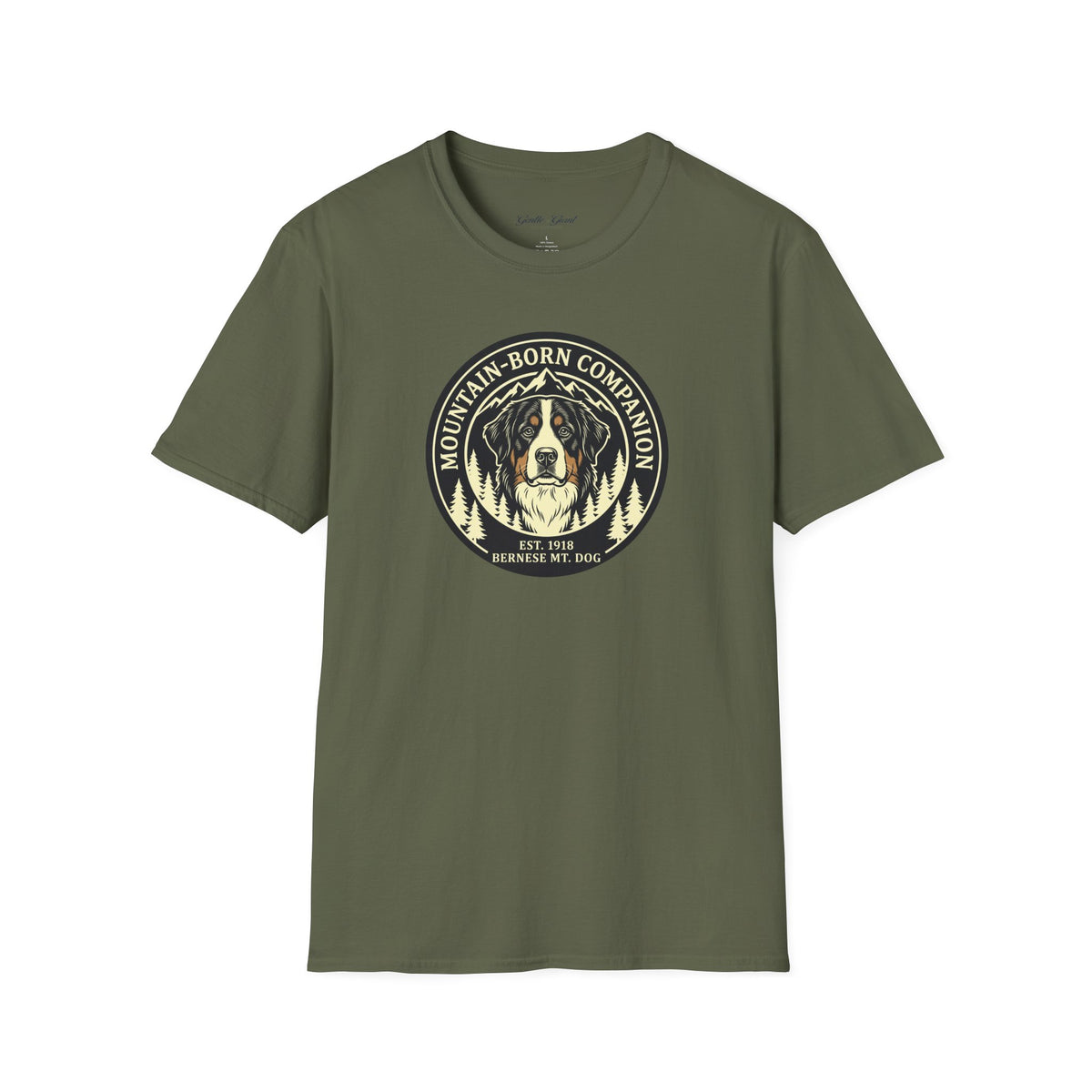 Mountain-Born Companion Bernese Mountain Dog T-Shirt