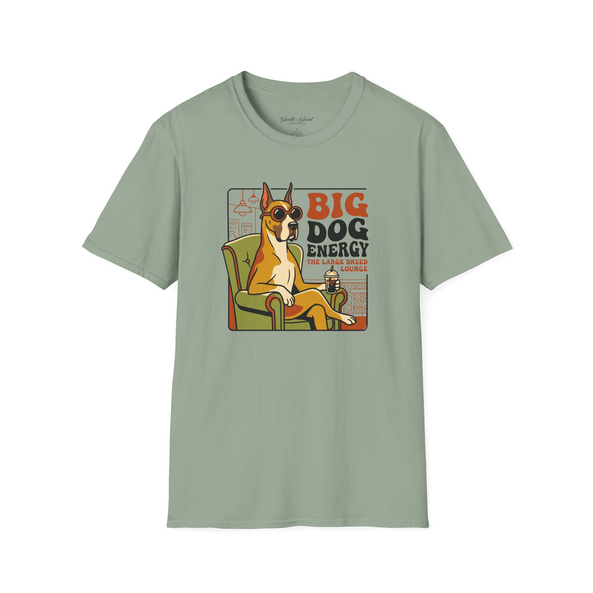 Retro Big Dog Energy Graphic Tee