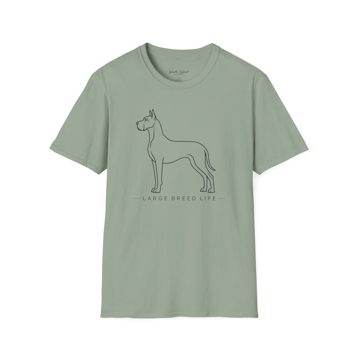 Great Dane Large Breed Life Outline T-Shirt