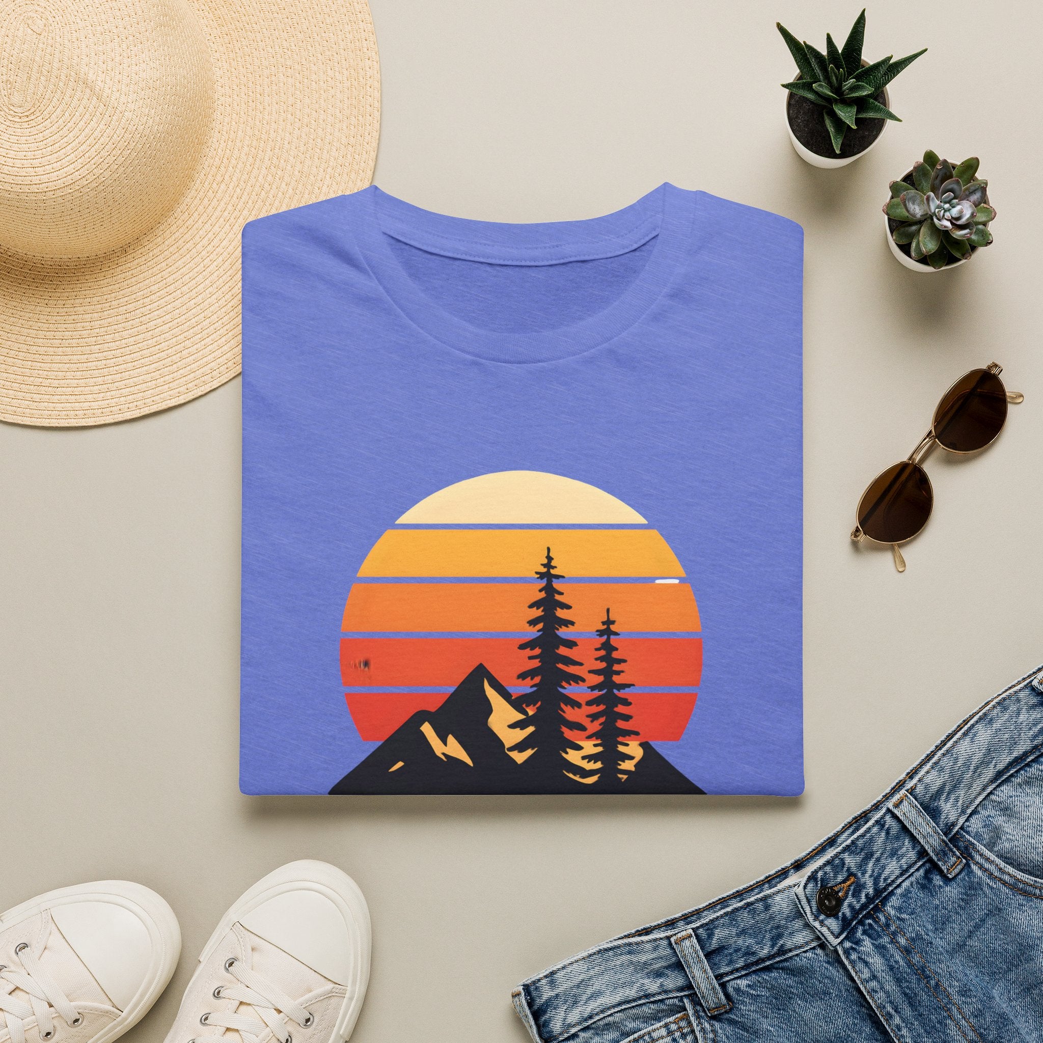 Sunset Over Mountains T-Shirt
