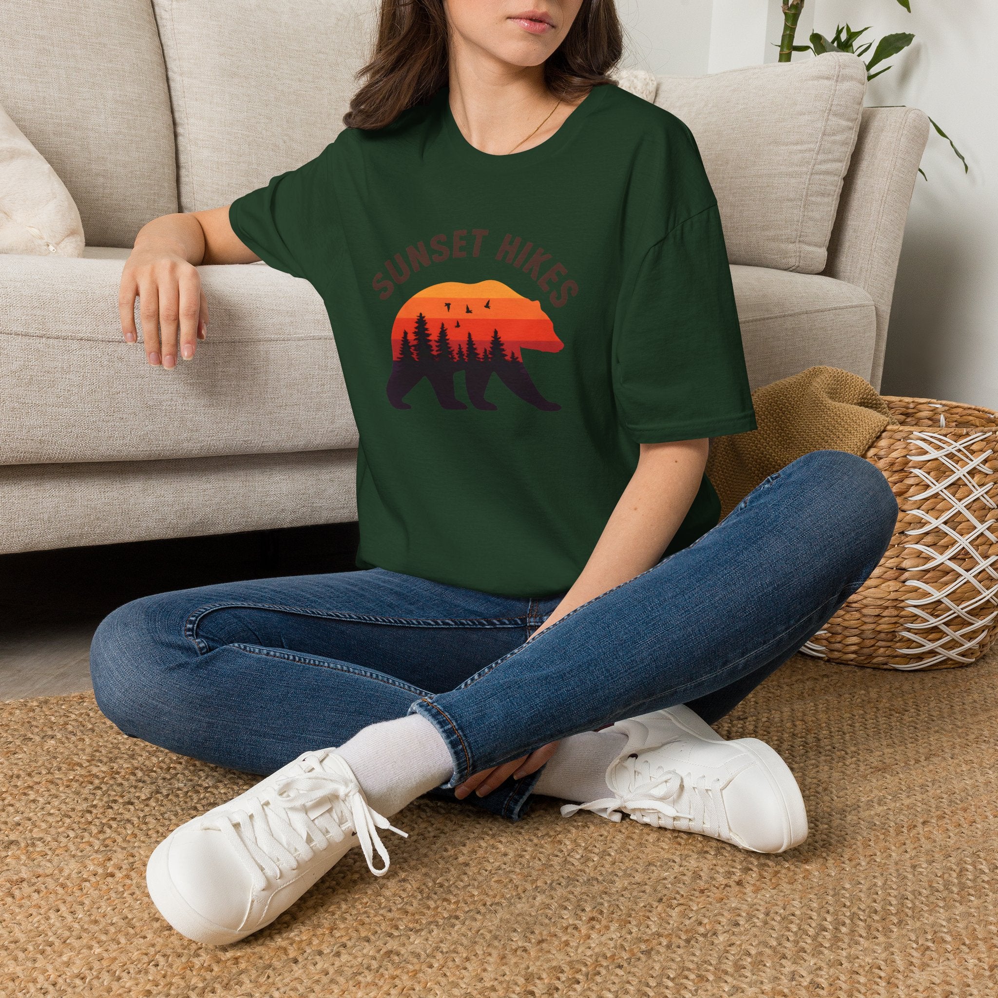 Bear Silhouette at Sunset T-Shirt
