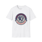 St. Bernard 'North Pole Heavy Haulage' Graphic T-Shirt — Large Breed Holiday Tee